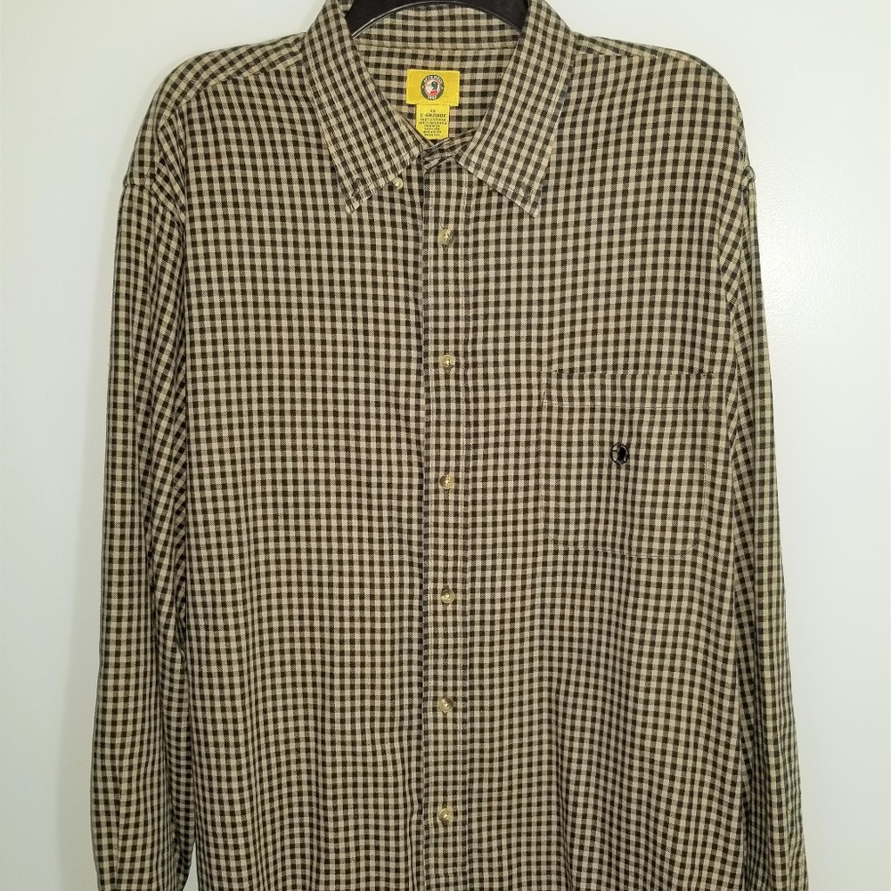 Duck Head Men's Plaid Checks Button Down LS (XL)